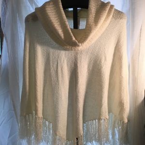 Fringe Knit Poncho